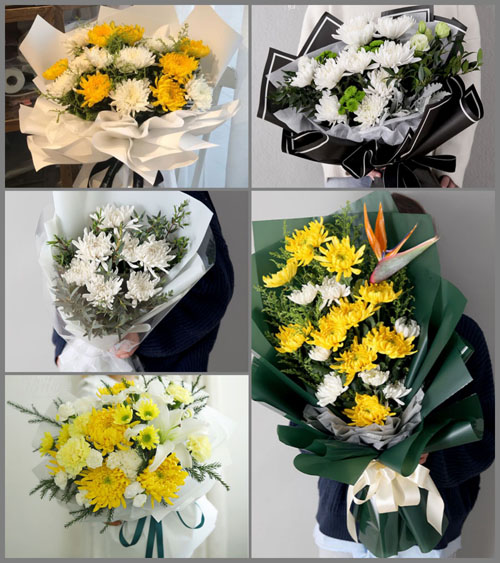 上海奉贤区柘林镇新塘村白事花束代送